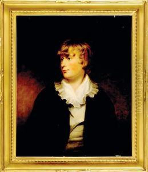 Portrait Of Young Oil Painting by Thomas Wicocks Sully