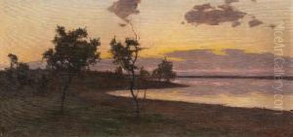 Dusk Oil Painting by Thure Sundell