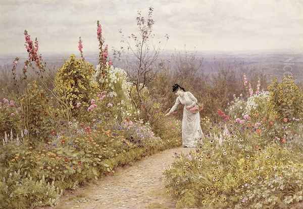 A Garden In October, Aldworth Oil Painting by Helen Mary Elizabeth Allingham