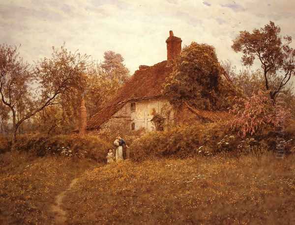 Cottage at Pinner Oil Painting by Helen Mary Elizabeth Allingham