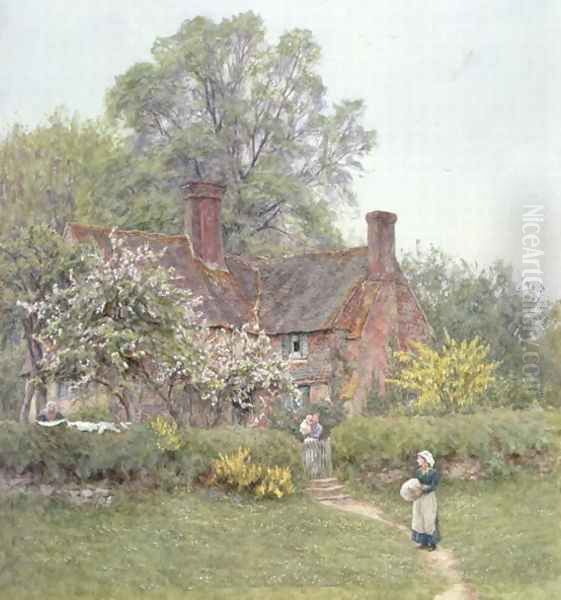 Cottage at Chiddingfold Oil Painting by Helen Mary Elizabeth Allingham