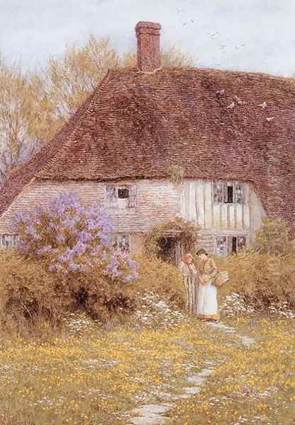 A Kentish Cottage Oil Painting by Helen Mary Elizabeth Allingham