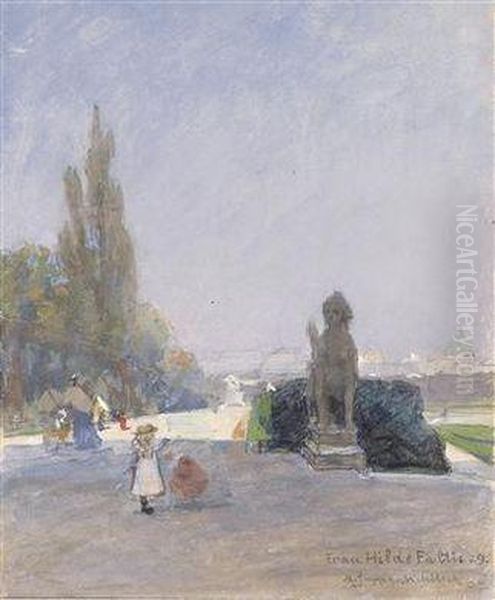 Blick Vom Oberen Belvedere Auf Wien Oil Painting by Max Suppantschitsch