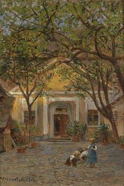 Country House In The Wachau Oil Painting by Max Suppantschitsch