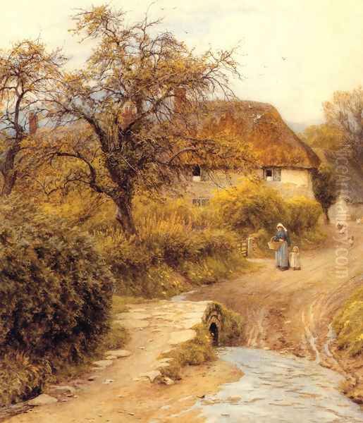 Hill Farm, Symondsbury Oil Painting by Helen Mary Elizabeth Allingham