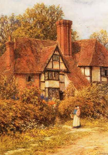 Manor House, Kent Oil Painting by Helen Mary Elizabeth Allingham