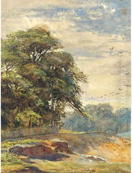 Hampstead Heath Oil Painting by Helen Mary Elizabeth Allingham