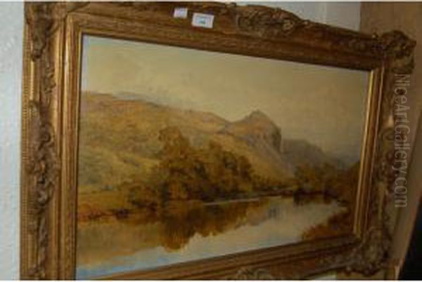 Highland Mountain Lake Scene Oil Painting by John Surtees