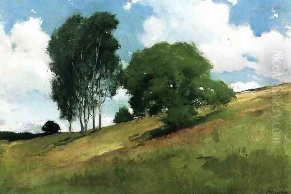 Landscape Painted At Cornish New Hampshire Oil Painting by John White Alexander