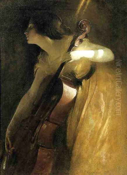 A Ray of Sunlight Oil Painting by John White Alexander