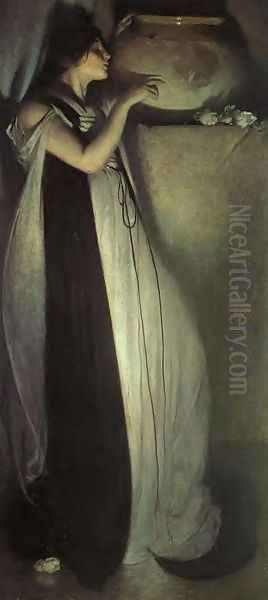 Isabella And The Pot Of Basil 1897 Oil Painting by John White Alexander