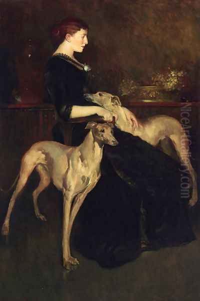 Anna Palmer Draper Oil Painting by John White Alexander