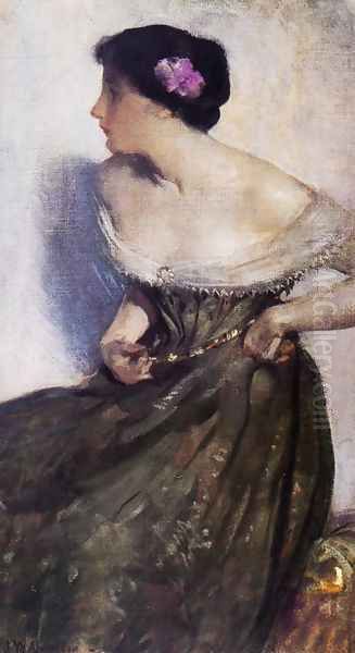 Portrait of a Lady Oil Painting by John White Alexander