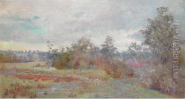 After Autumn Rain Oil Painting by Jane Sutherland