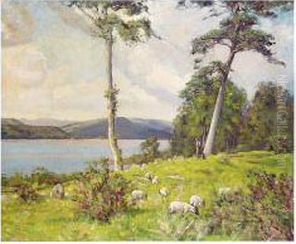 The Shepherd's Rest Oil Painting by Robert Lewis Sutherland