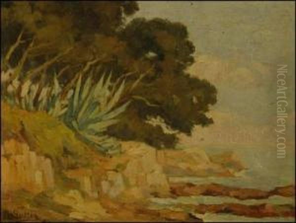 Cliffs Oil Painting by Sutter