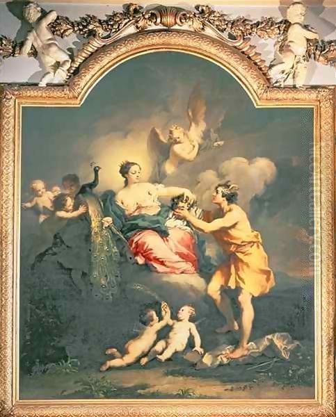 Juno Receiving The Head Of Argos 1730 Oil Painting by Jacopo (Giacomo) Amigoni