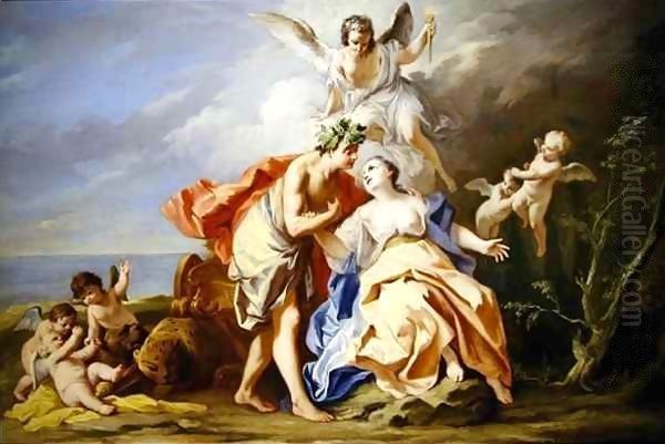 Bacchus and Ariadne Oil Painting by Jacopo (Giacomo) Amigoni