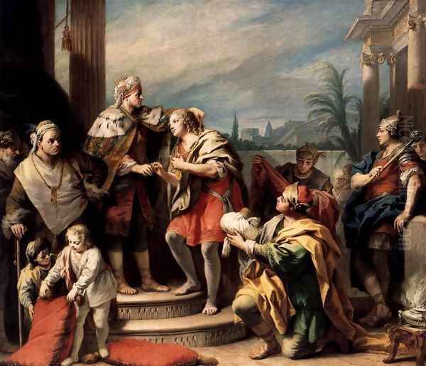 Joseph in the Pharaoh's Palace Oil Painting by Jacopo (Giacomo) Amigoni