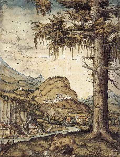 Large Fir 1512 Oil Painting by Albrecht Altdorfer