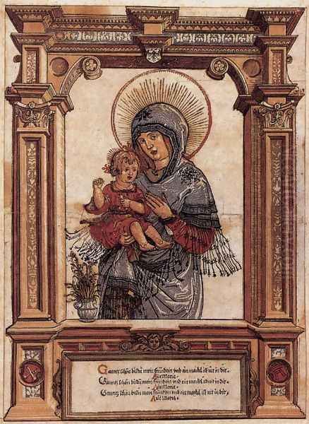 The Beautiful Virgin Of Regensburg 1519 Oil Painting by Albrecht Altdorfer