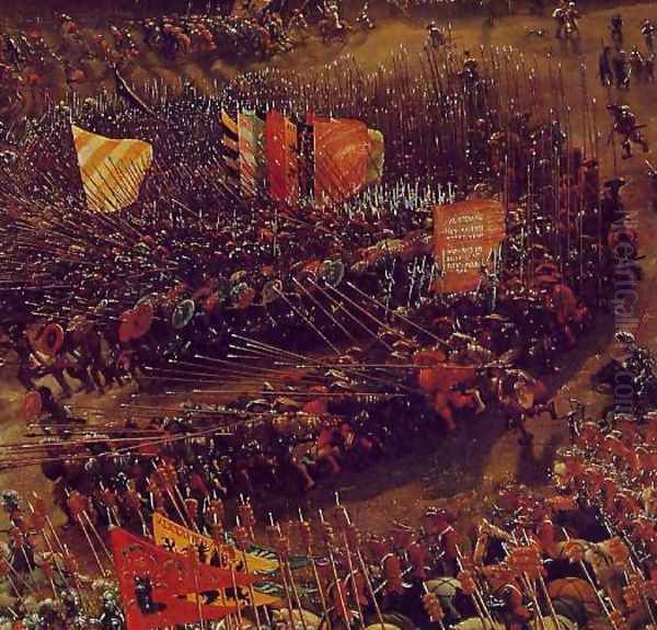 The Battle of Alexander at Issus (detail 3) Oil Painting by Albrecht Altdorfer