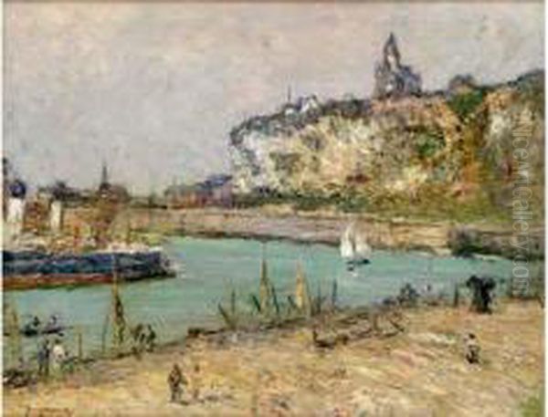 Le Port De Dieppe Oil Painting by Leon Suzanne