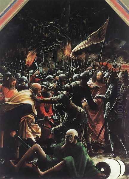 The Arrest of Christ 1509 Oil Painting by Albrecht Altdorfer