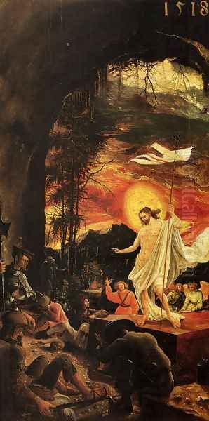 Resurrection Of Christ Oil Painting by Albrecht Altdorfer