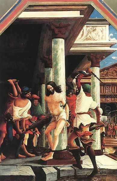 The Flagellation of Christ 1518 Oil Painting by Albrecht Altdorfer