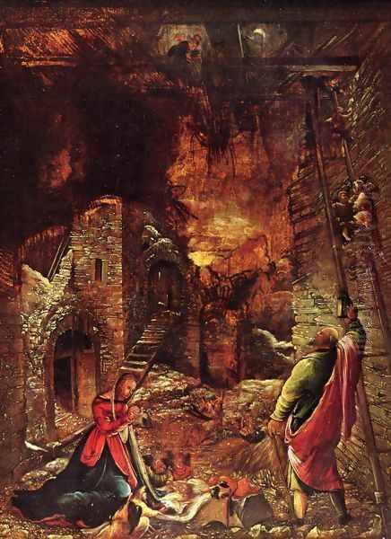 Birth of Christ Oil Painting by Albrecht Altdorfer