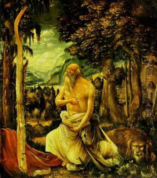 The Penitence of St. Jerome Oil Painting by Albrecht Altdorfer