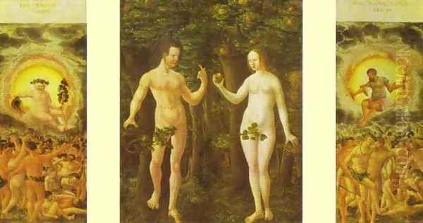 The Fall of Man Oil Painting by Albrecht Altdorfer