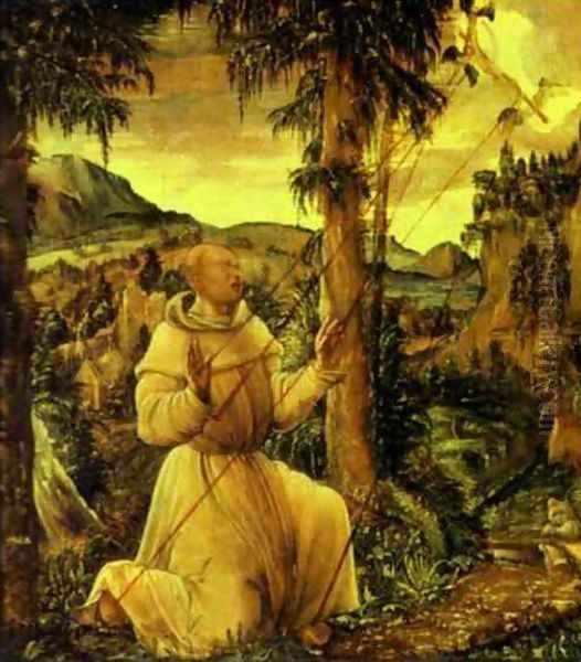 The Stigmatization of St. Francis Oil Painting by Albrecht Altdorfer