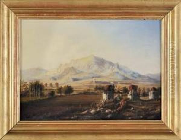 Vue De Manisa En Turquie Oil Painting by Alexander Svoboda