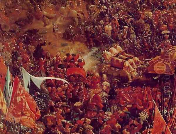 The Battle of Alexander at Issus (detail 4) Oil Painting by Albrecht Altdorfer