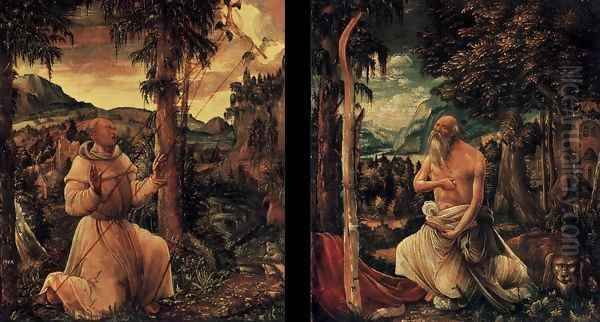 Diptych Oil Painting by Albrecht Altdorfer