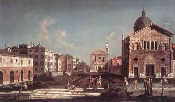 San Giuseppe Di Castello 1745 Oil Painting by Francesco Albotto