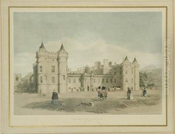 Holyrood Palace And Chapel Oil Painting by Samuel Dukinfield Swarbreck