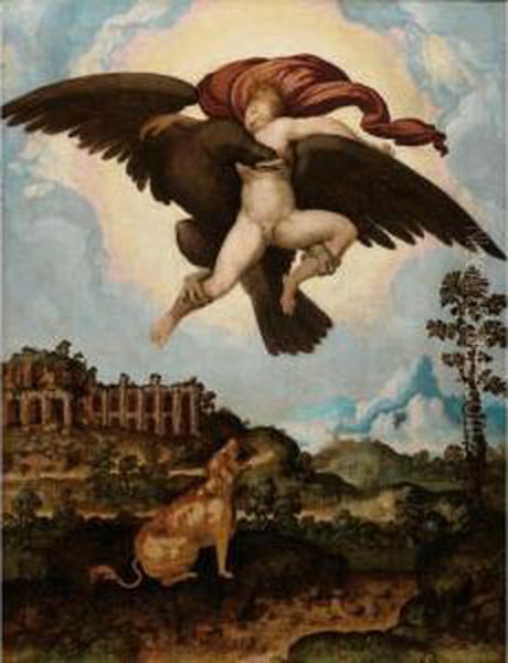 Sold By The J. Paul Getty Museum To Benefit Future Painting Acquisitions
 

 
 
 

 
 The Abduction Of Ganymede Oil Painting by Jan Swart Van Groningen