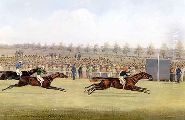 Racing Scene Oil Painting by Henry Thomas Alken