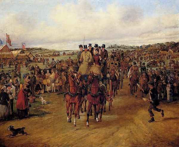 Going To The Derby Oil Painting by Henry Thomas Alken