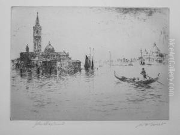 Isola Di S. Giorgio, Venice Oil Painting by Walter Henry Sweet