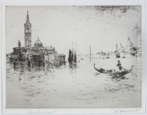 S. Giorgio On The Venice Lagoon by Walter Henry Sweet