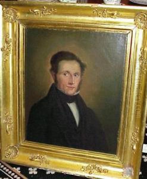 Portrait Of Captain Caleb Winsor Oil Painting by William Sweet