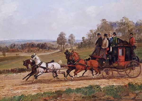 Coaching Scene Oil Painting by Henry Thomas Alken