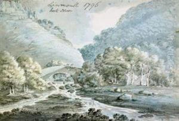 Views Of Devon Including: Ugbrooke House, Chudleigh; Oil Painting by John Swete