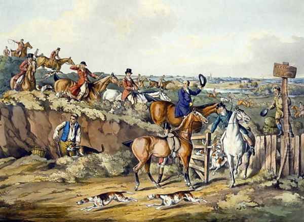 Gone Away, from 'Foxhunting' Oil Painting by Henry Thomas Alken