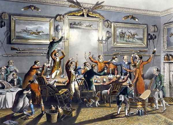 The Toast, from 'Foxhunting', engraved by Thomas Sutherland Oil Painting by Henry Thomas Alken