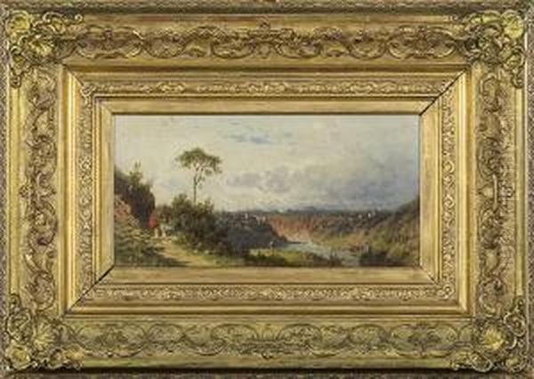 Landscape Around Munich Oil Painting by Aleksander Swieszewski